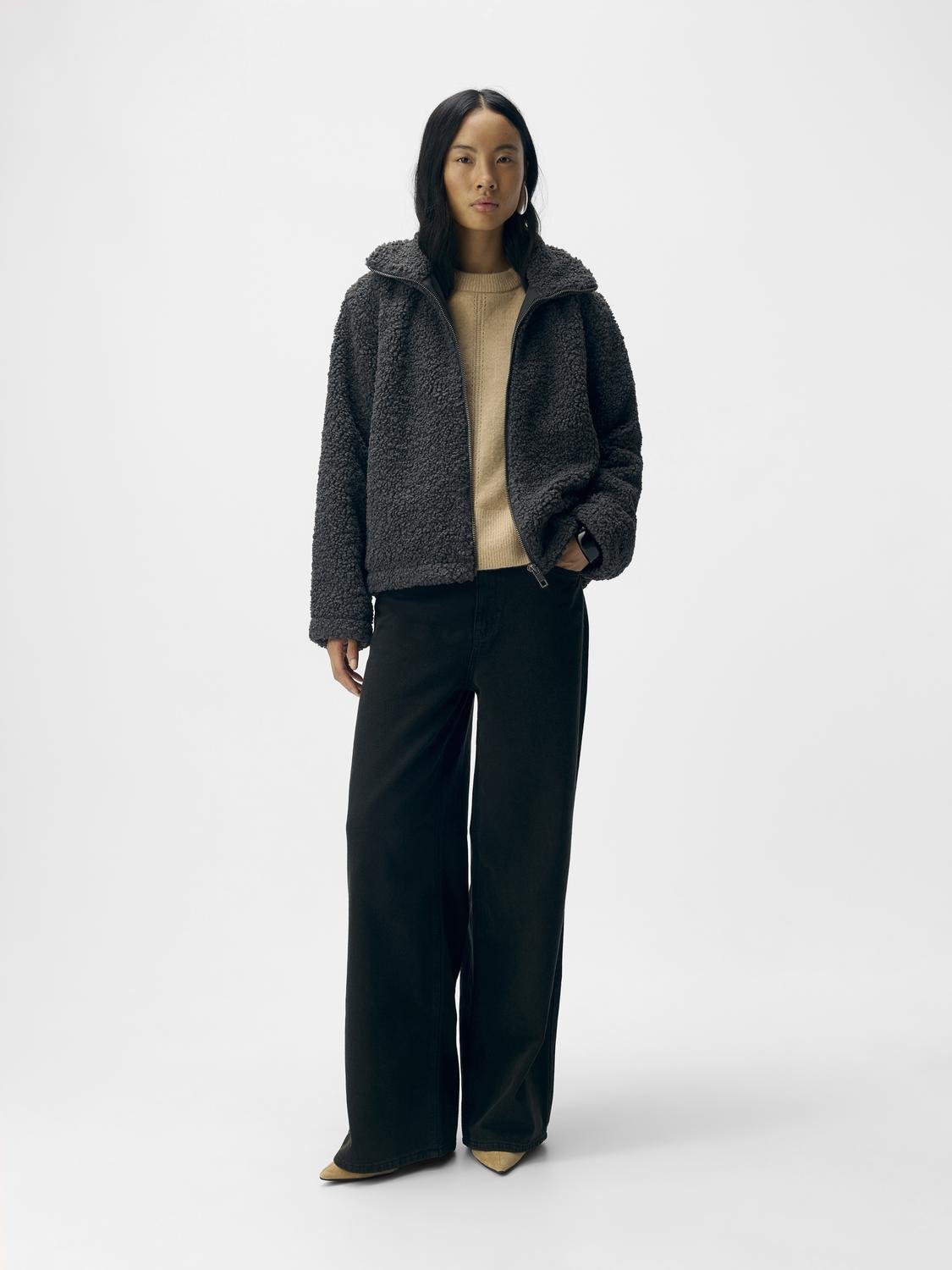 OBJFREYA Jacket - Dark Grey Melange - VERO MODA & VILA Bergvik